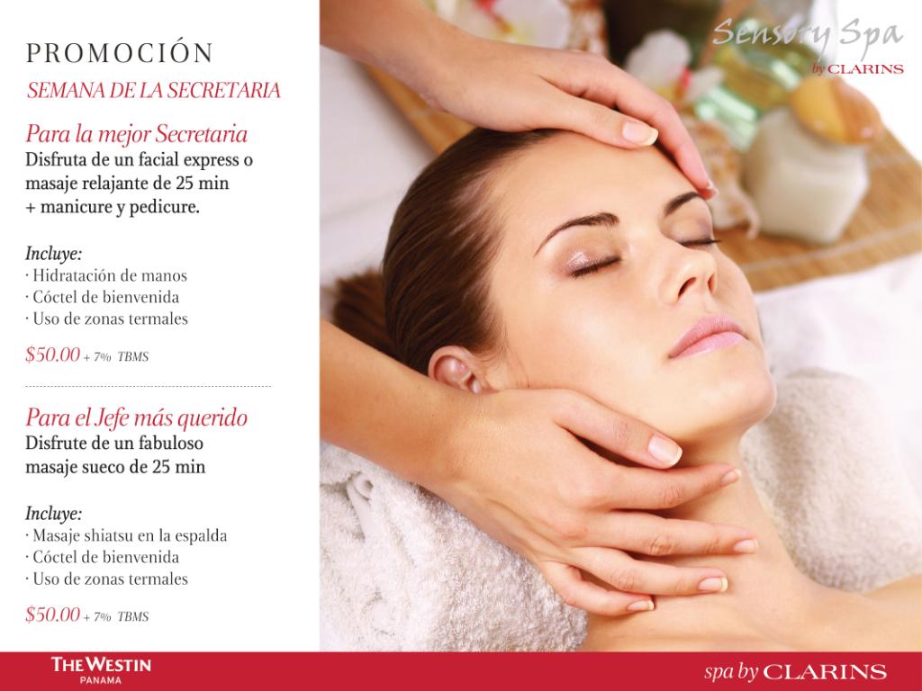 Jefas, secretarios, asistentes, para todos tenemos una promoción especial la próxima semana en nuetsro Sensory Spa by Clarins.