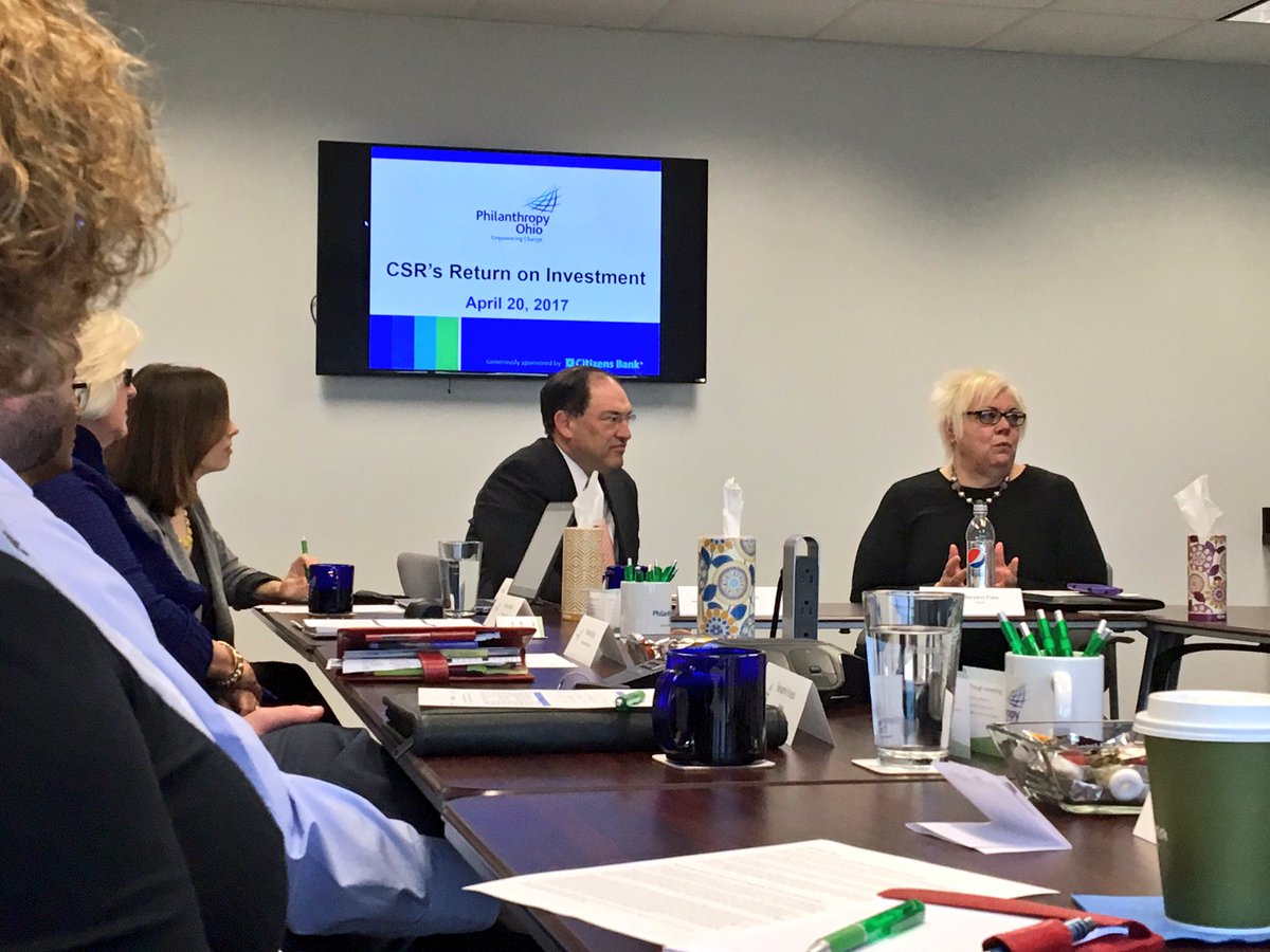 PhilanthropyOH's tweet image. Thanks again for the great #CSR ROI program today @MaryannFiala @accprof @scjordan @IOsustains #OHphilTalks