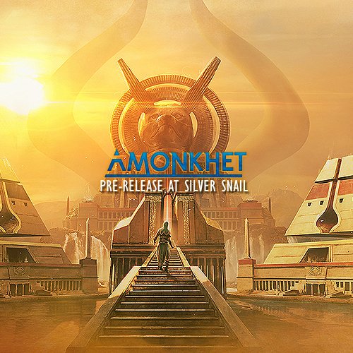 SilverSnailTO's tweet photo. The #mtgamonkhet pre-release is this weekend! Check out all the info here: https://t.co/EKr0k087w1 https://t.co/KClQx8Vgxm