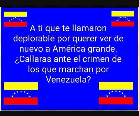 400_6902's tweet photo. #DeplorablesPorVenezuela. https://t.co/i4tYzfM2s0