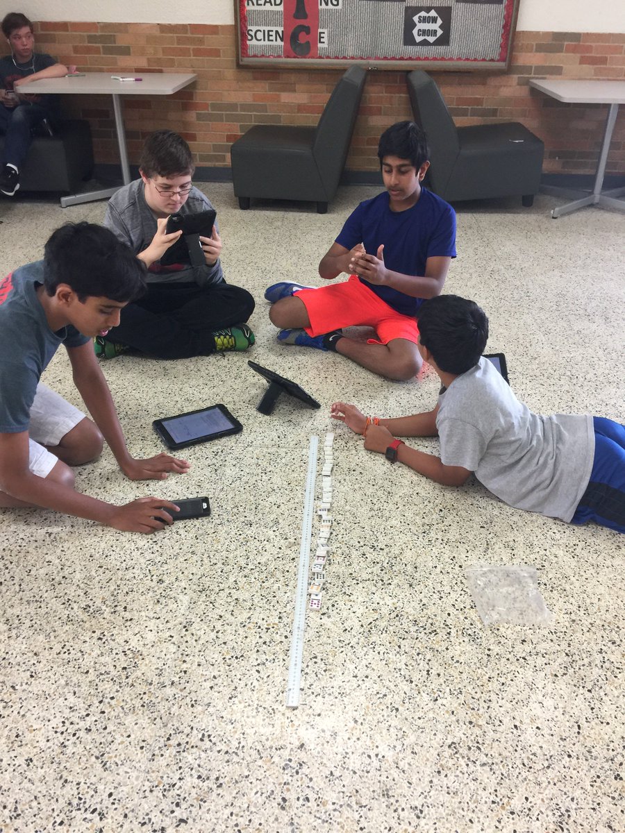 CoachHallCMSW's tweet photo. Physics time! #dominolab #makingconnections #physics https://t.co/F5lhBOzXuc