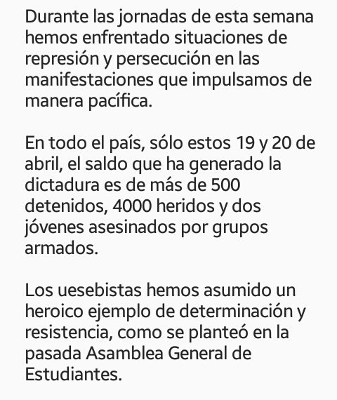 gvaldezg's tweet photo. SOBRE AGE MAÑANA: En estas horas de tanta incertidumbre, ¡los estudiantes debemos tener claro lo que nos toca hacer! #USBve https://t.co/grhwFIXM6x