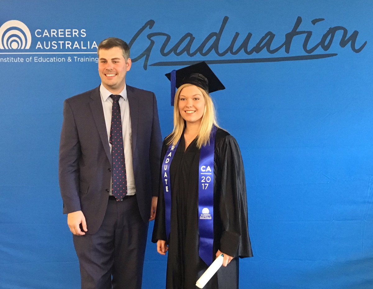 careersaus's tweet photo. A big congratulations to our @careersaus #graduate Madison with key speaker @MarkRyanQLD !! https://t.co/0pUCSnbDWK