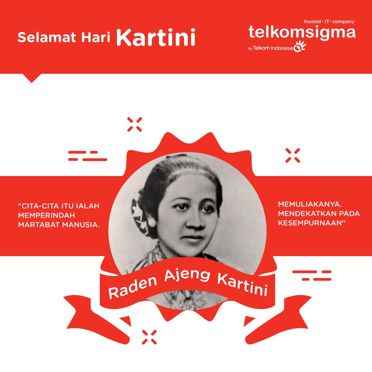 Selamat hari Kartini. Semoga semangat beliau terus mengalir untuk wanita-wanita hebat di Indonesia #HariKartini2017