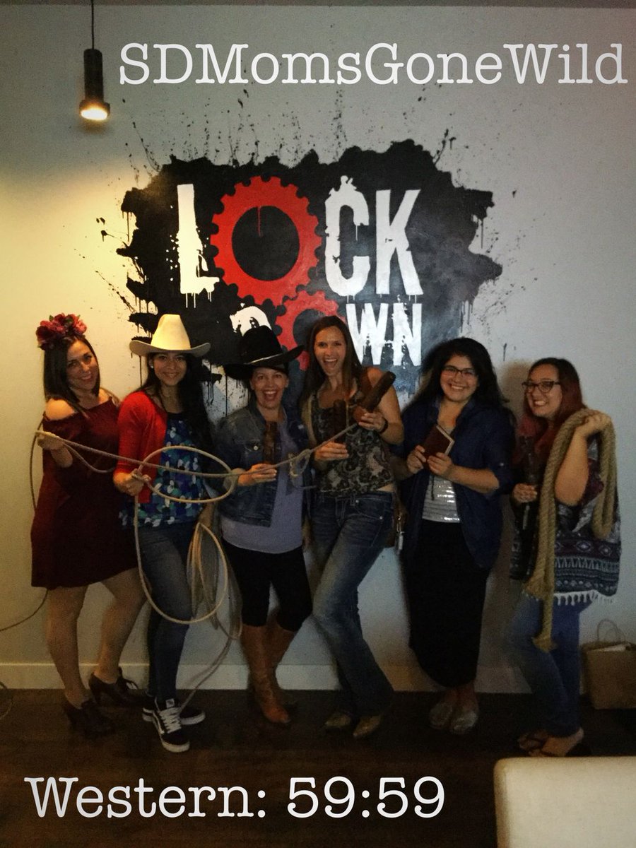 LockdownVegas's tweet photo. They escaped the Sheriff's office! Great job ladies, excellent teamwork!!

#lockdownsd #sdmomsgonewild @sandiegomomsblog https://t.co/JgV3AhsFmN