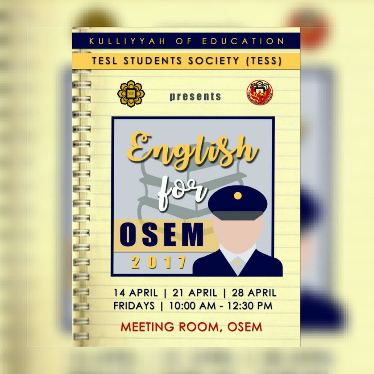 twt_tess's tweet photo. English For OSEM 2017 | April 14th, 21st, and 28th | Today we're here at the OSEM Meeting Room for our second session! #E4OSEM https://t.co/LGniqVRw2Y