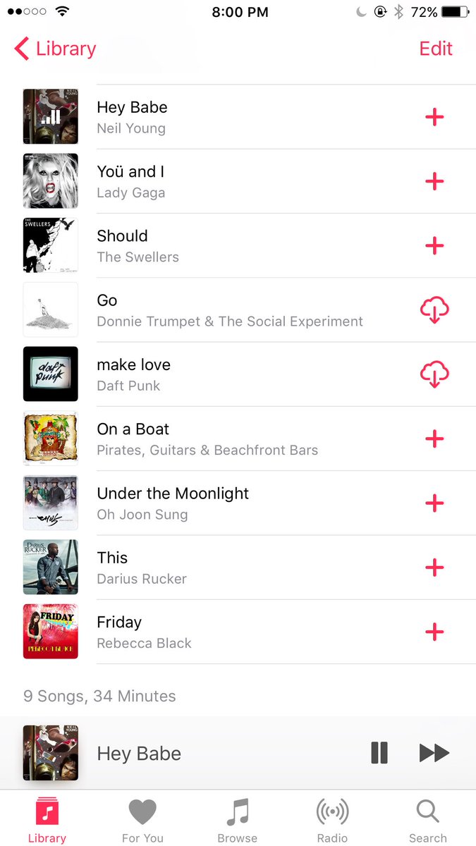 Made a playlist.