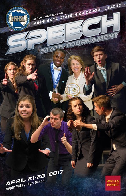 amiewestberg's tweet photo. Look who made the cover of the State Speech tourney. Our own Coral J and Myah S! So cool. @ParkRapidsISD #WeArePR #mnspeech https://t.co/qu33hTjtxR