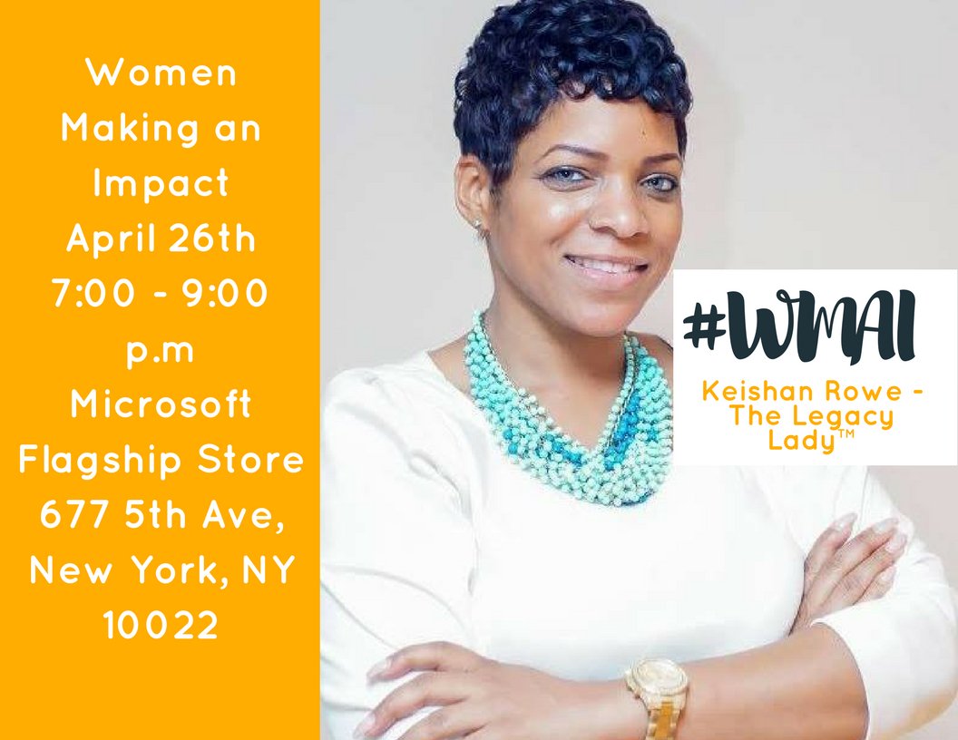 JOATOrg's tweet photo. On April 26th, Chat w/ @The_Legacy_Lady at the NYC @MicrosoftStore. RSVP Today for #Financial Advice. It's #FREE
https://t.co/nID1ykpw0y https://t.co/fAUK2jNhbE