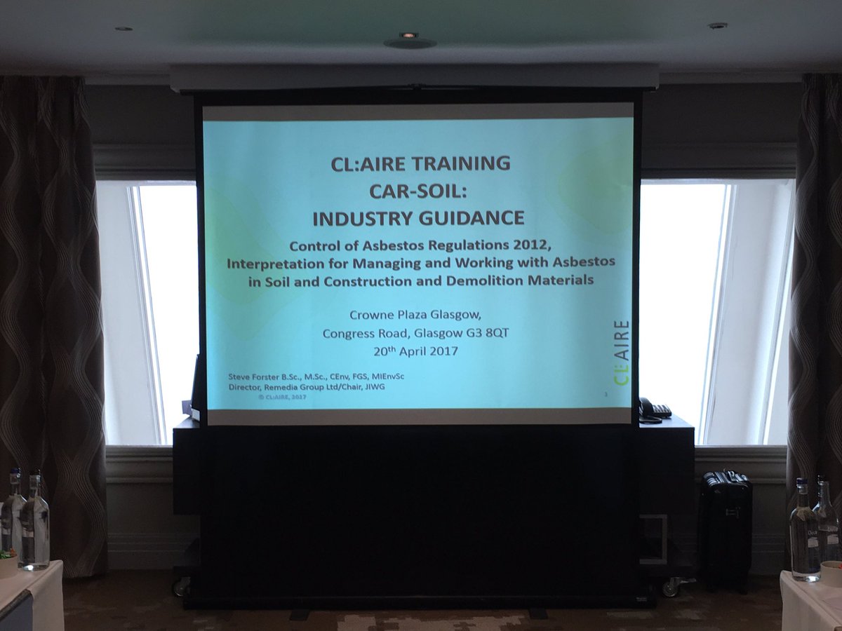 RemediaGroup's tweet photo. #CARSOIL #asbestos in soil #training by the river in #Glasgow on a grey day #Waverley #CrownePlaza #Tunnocks #Manchester next! @CLAIRE_Env https://t.co/b3uTwYMv7b
