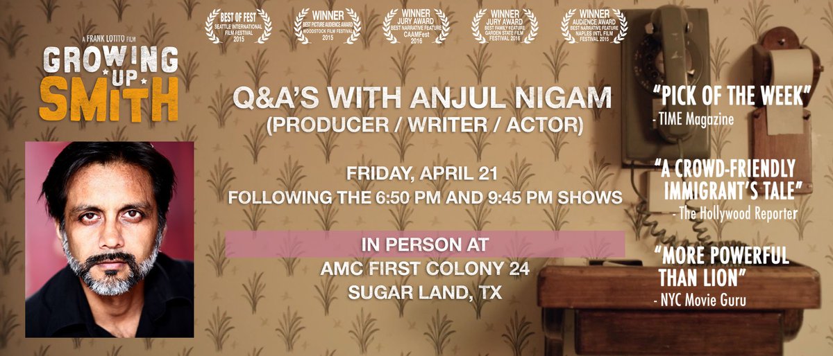 @BGCHouston Don't miss our family film about a boy from India growing up in 1970's America, opening this weekend at AMC First Colony 24.