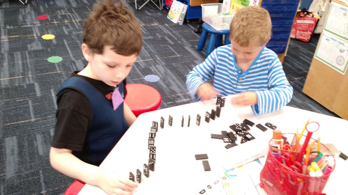 BattersonKclass's tweet photo. Exploring how much force is needed to make objects move and what happens when they collide.  Little engineers in action! #PRLEARN https://t.co/umOAUdprgG