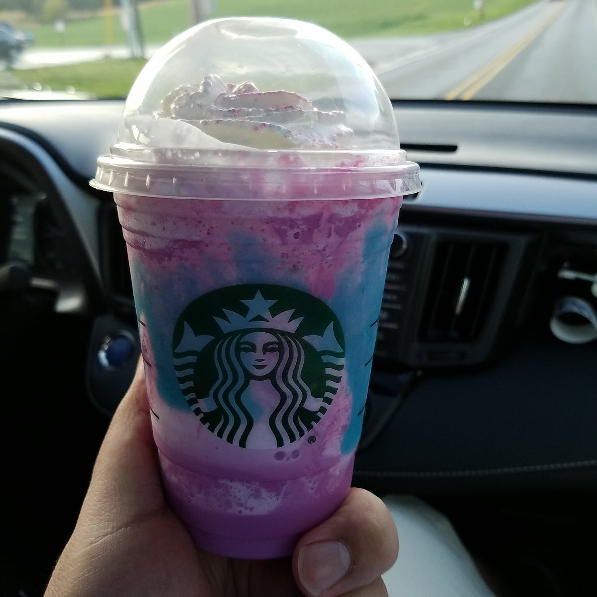 JMarv63's tweet photo. Sometimes you just gotta #unicornbaby #starbucks https://t.co/bcj4fgzgh4