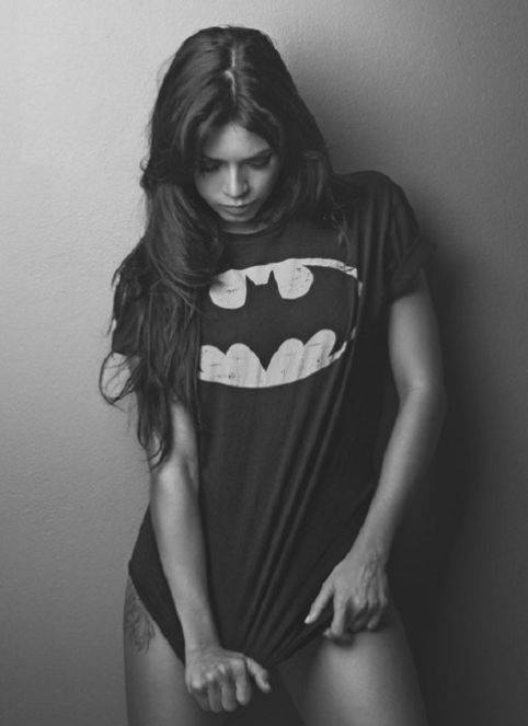 GothamCityFans's tweet photo. A Batman t-shirt won’t make you Batman. But at least we know you’re playing for the right team. https://t.co/SJRjxAriJM