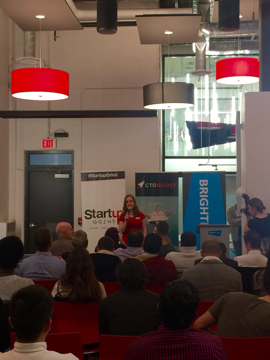 CTOboost's tweet photo. @StartupGrindTOR is kicking off π Tonight: fireside chat w/ @karam_n of @inovia π€ #startups #startupstoronto #startupgrind @BrightLaneInc π https://t.co/YzZHgHSCEW