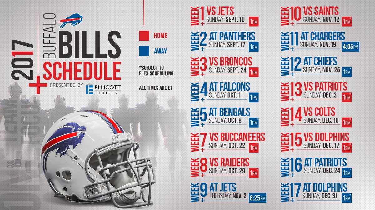 NFL Forum 2017 Buffalo Bills Schedule