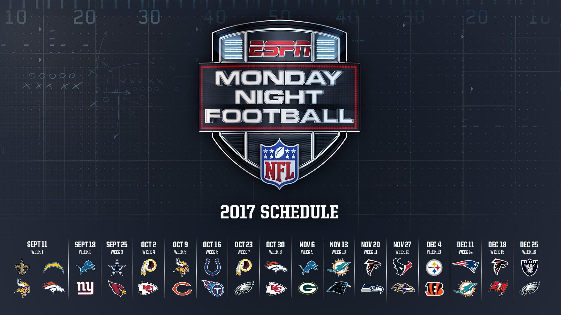 Resultado de imagen para 8*monday night football week 1