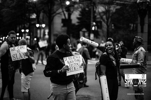 CollectivePwrRJ's tweet photo. #CLPP2017 speaker @Ash_Bash23 in @truthout talking about the Charlotte Uprising, trans reproductive justice &amp; more!  https://t.co/2PCGlrkJrn https://t.co/GMb7CBps0a