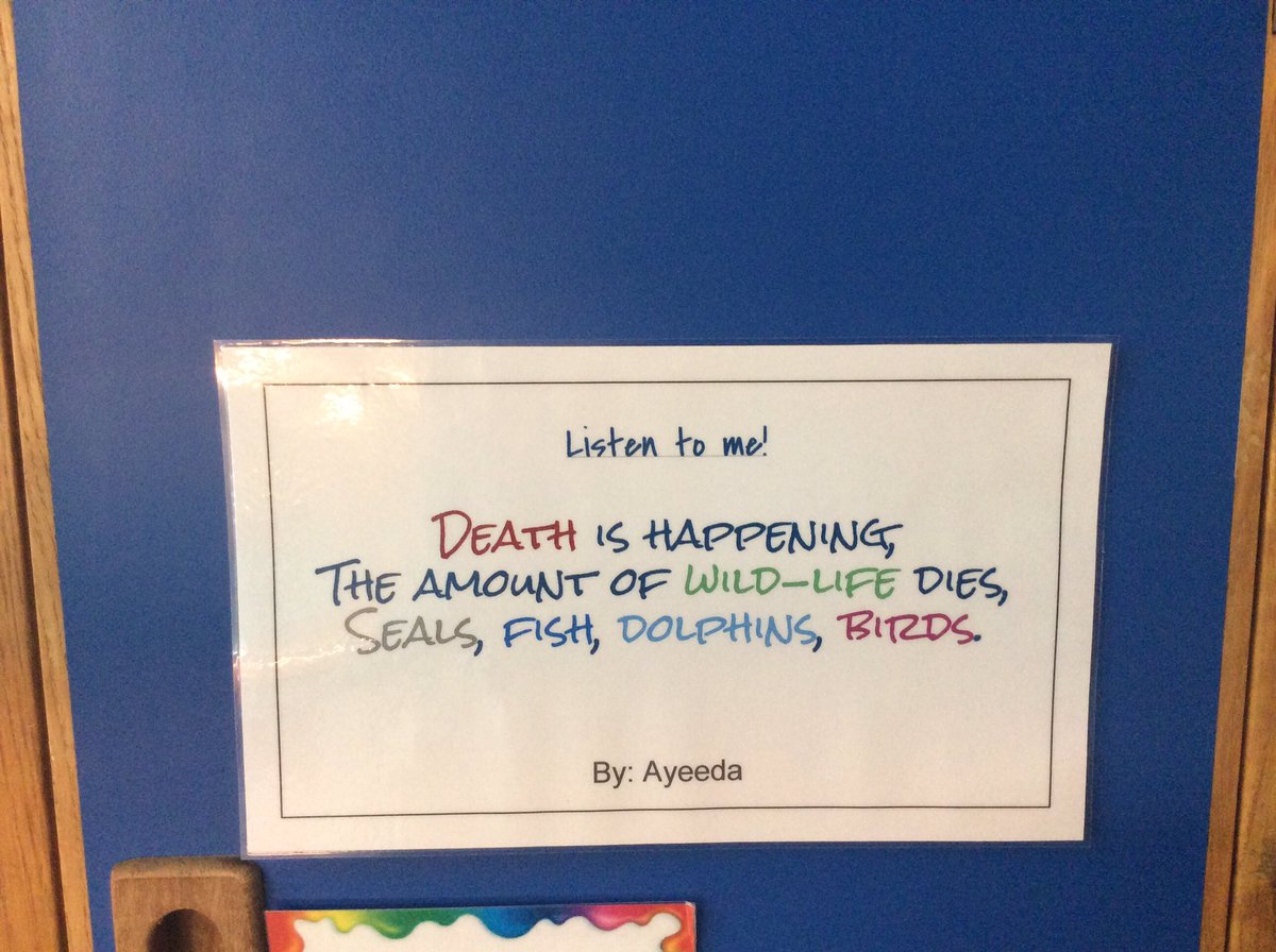 JIS_Class_5H's tweet photo. Some highlights from our #EarthDay #Haiku #poems - come up to E22 lockers to see the rest! https://t.co/vA5GTiS2qr
