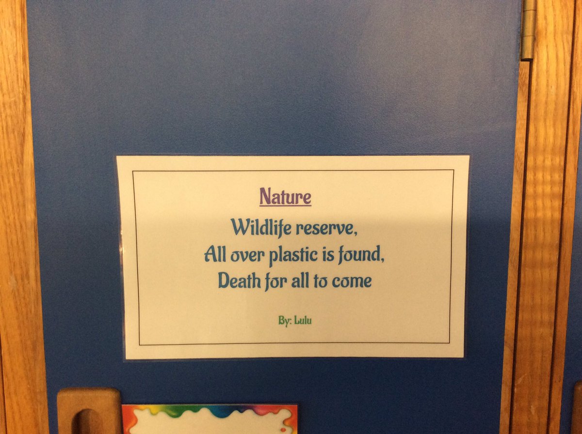 JIS_Class_5H's tweet photo. Some highlights from our #EarthDay #Haiku #poems - come up to E22 lockers to see the rest! https://t.co/vA5GTiS2qr