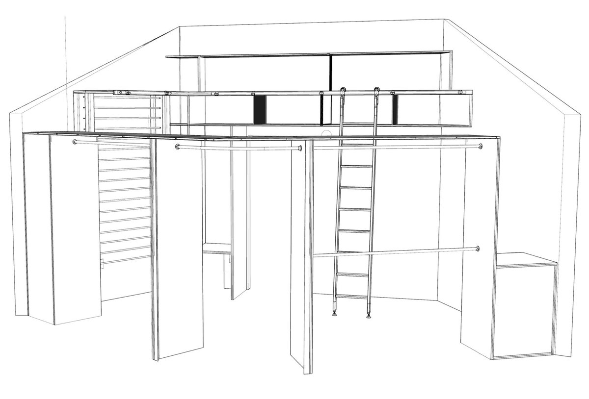 blankandcables's tweet photo. #SanFranciscoBayhome #customcloset #sheetsteel #tinyspace #oneofakindhome #sandedacrylic shelves #steelrollingladder https://t.co/ezRayfc3vD https://t.co/xvop4DNhG4