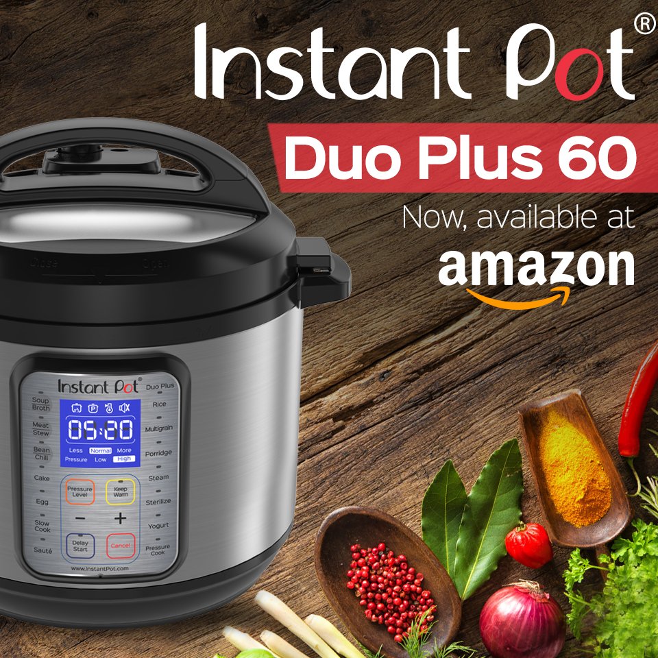 InstantPot's tweet photo. The NEW #InstantPot Duo Plus - Which feature are you most excited about? Available @amazon >> https://t.co/38E4Z71QIs #InstantPotDuoPlus https://t.co/v1d1R5XfJZ
