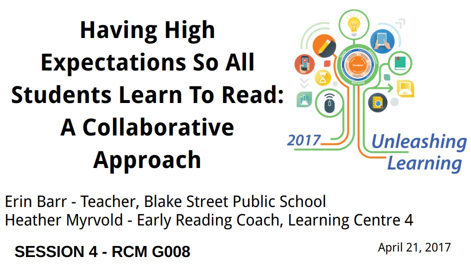 Excited to share our story @tdsb #unleashinglearning tomorrow! @TDSBBlake @LC4_TDSB #reading #highexpectations #sharedleadership