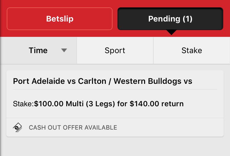 Bet for this week! Starting a rollover Punt on AFL favourites.  Power, Dogs, Crows.
#AFLgambling