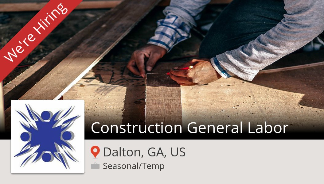 APSTemps's tweet photo. #Construction General #Labor (#job) wanted in #DaltonGAUS. #APSTemps https://t.co/XCxxdAqhef #WhoIsHiring #Jobs https://t.co/vl3sziqrnC