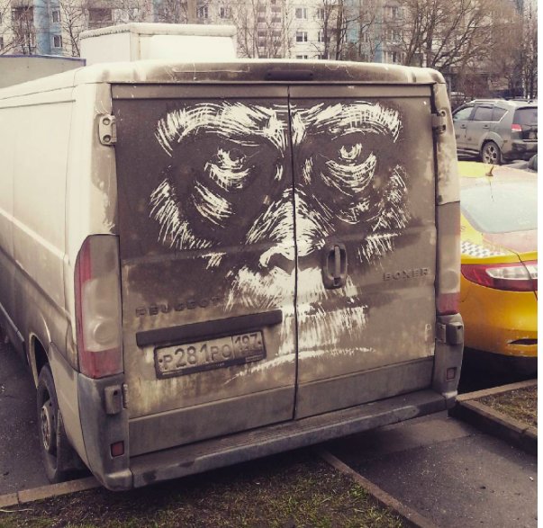 Jalopnik's tweet image. 'Dirty car art' is my new favorite form of automotive expression jalo.ps/q0nOkvQ