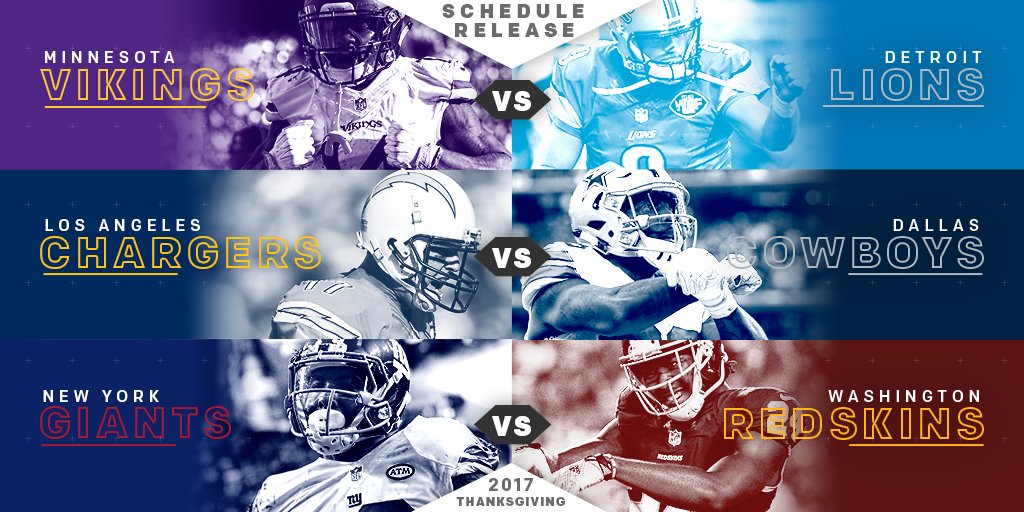 NFL's tweet photo. Hello, Thanksgiving: https://t.co/Gu5tdZfyPz #NFLSchedule https://t.co/UiTlGQCXOo
