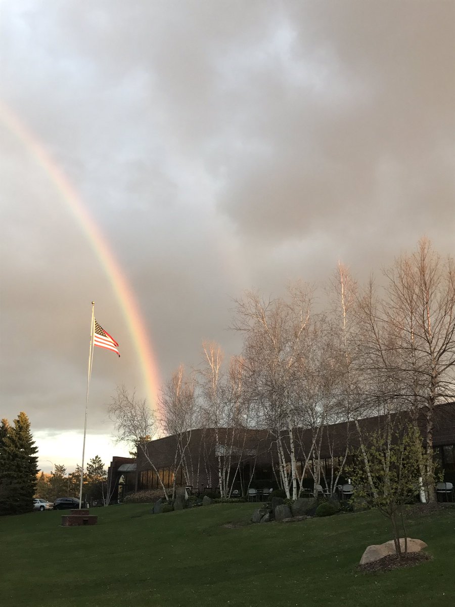 BrandonSawalich's tweet photo. A picture of perseverance @starkeyhearing this evening after some storms. #StarkeyStrong https://t.co/gCYkMAvMWf