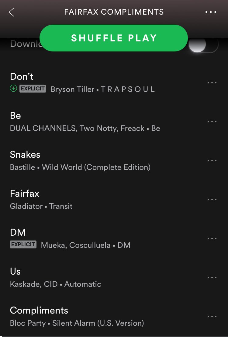 Made a playlist🔈📲🎶for all 2️⃣6️⃣0️⃣0️⃣of my Fairfax baes😫❤️rt if it's 🔥 🔥 🔥