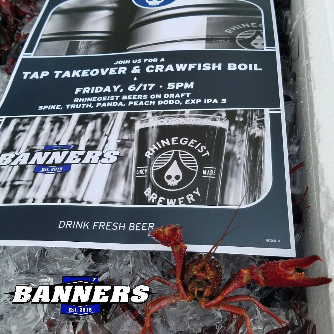 BannersLex's tweet photo. #TBT to our first Crawfish Boil we are being it back for round 2 on Saturday May 13th #BannersLex https://t.co/evGXPvONmi