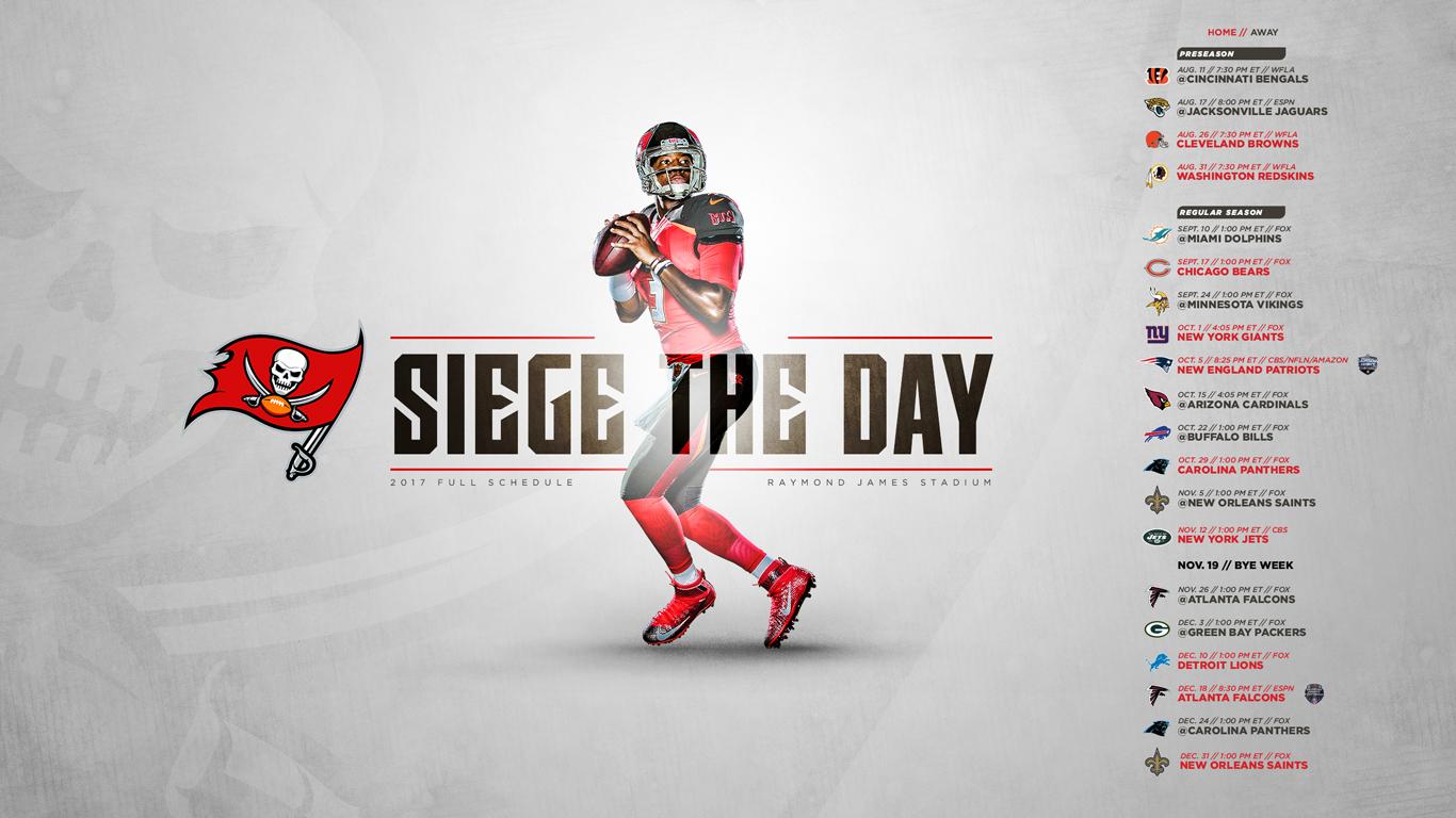 2019 Tampa Bay Buccaneers Schedule: Downloadable Wallpaper