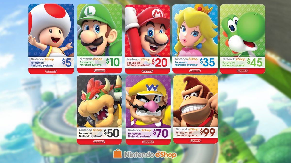  Nintendo: Nintendo eShop cards