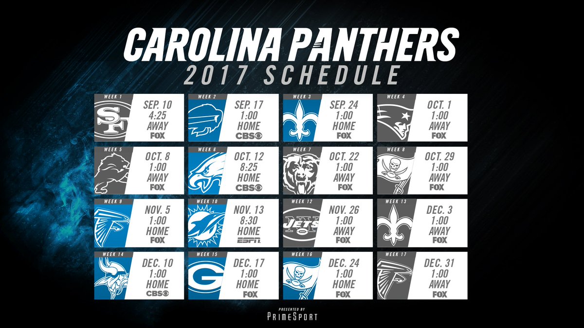 Panthers's tweet photo. Hey #Panthers twitter, which game are you most excited about? 

Your response could appear on our website tomorrow! https://t.co/HzY9IDUOLe