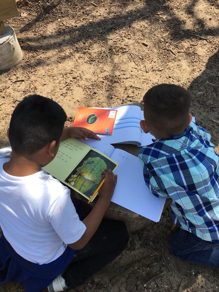 RHLeeESReading's tweet photo. Took LLI outside today to read and enjoy the weather! #TeamRHLee @AacpSeril #AACPSOutsideReading #outdoorlearning @RHLeeESAACPS https://t.co/wEOFU9JxwK