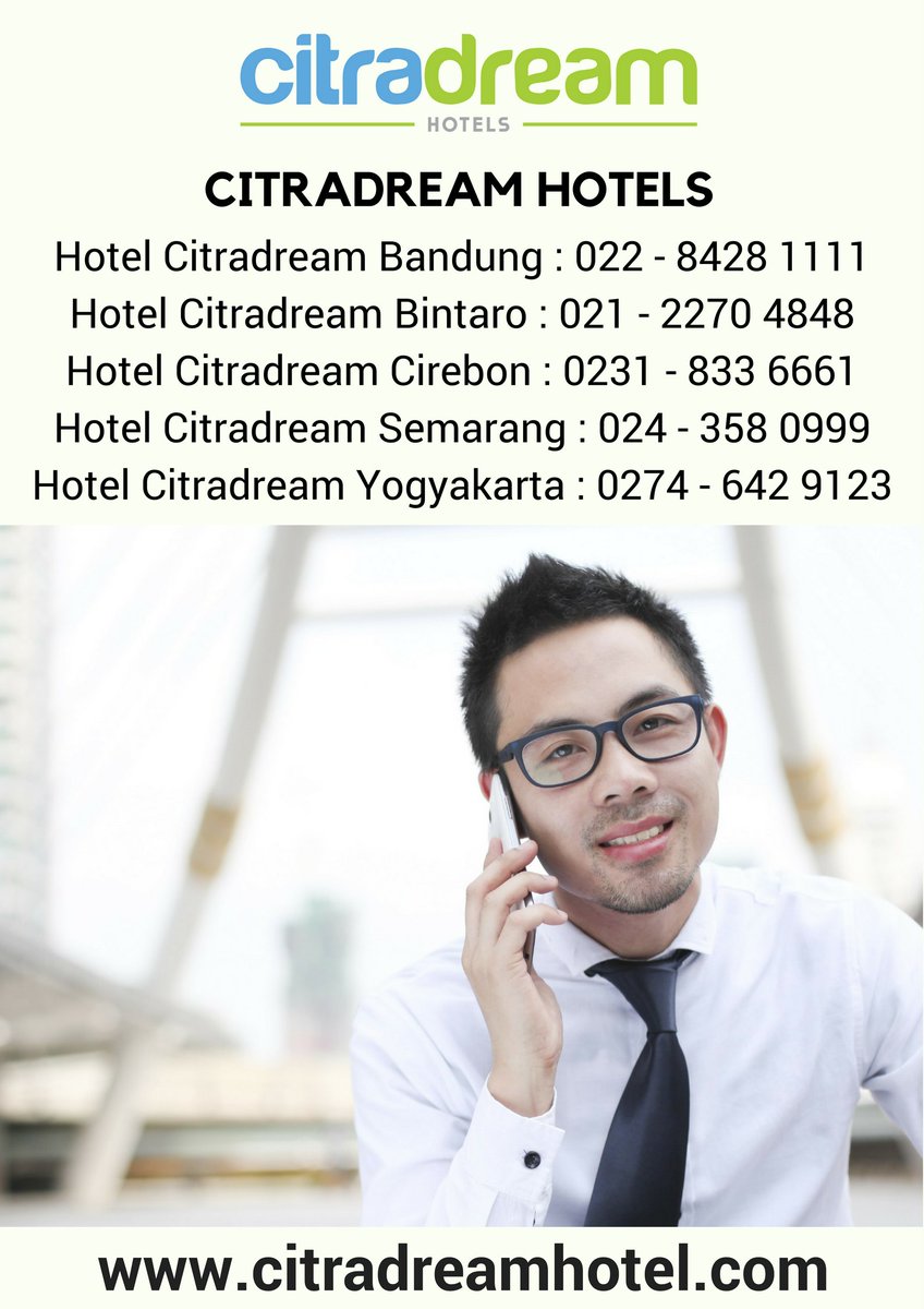Rencanakan perjalanan bisnis Anda dengan menginap di Citradream Hotels