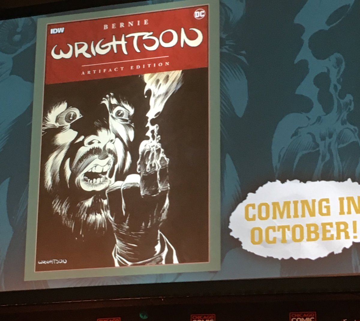 Comixace's tweet photo. A Bernie Wrightson artist edition of his set DC work coming this fall. #idw #retailersummit https://t.co/vV6uw2z0Ob