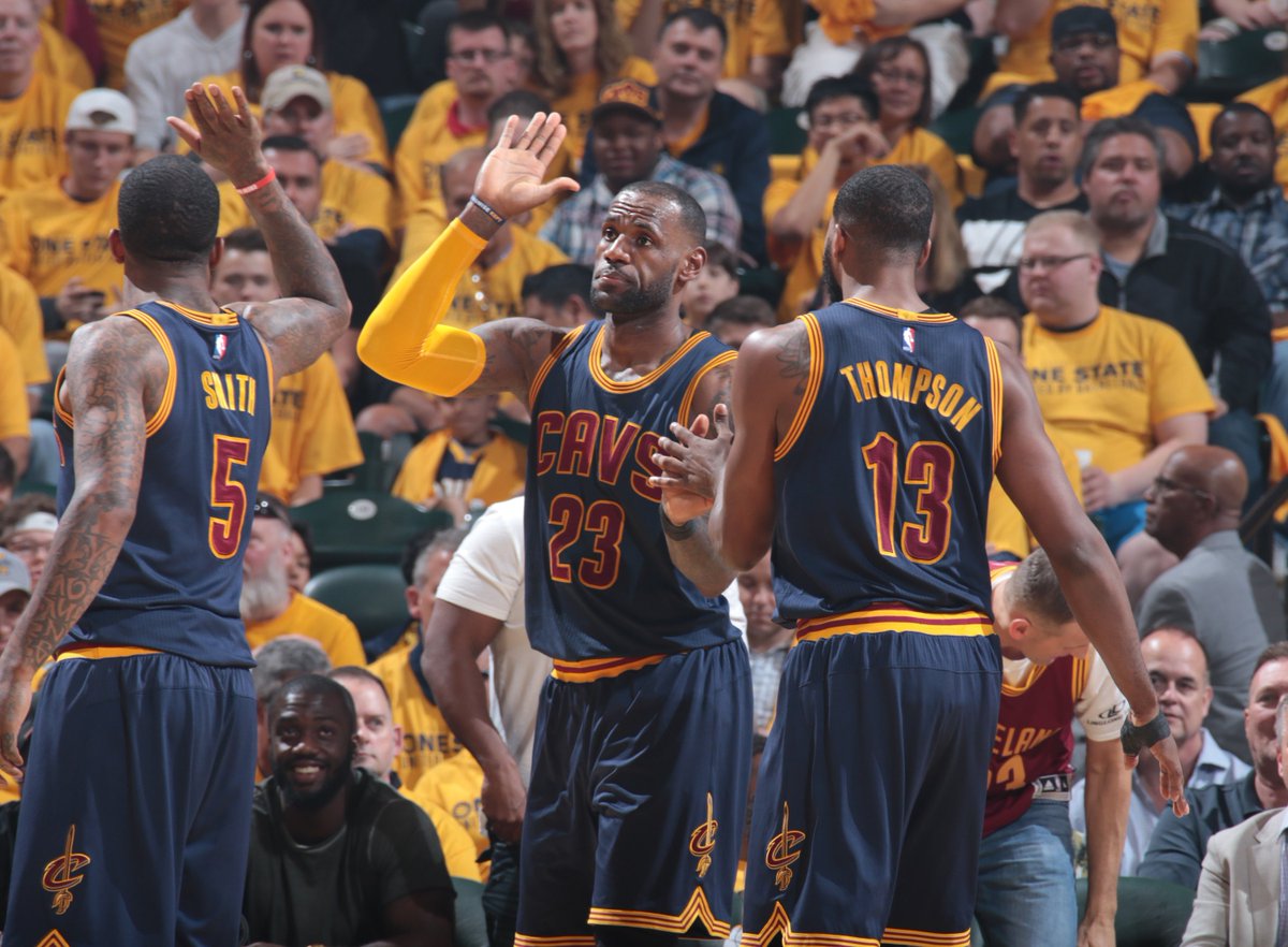NBA.com/Stats (@nbastats) on Twitter photo The <a href="/cavs/">Cleveland Cavaliers</a> 25 point halftime comeback is the largest in #NBAPlayoffs history.
#DefendTheLand The <a href="/cavs/">Cleveland Cavaliers</a> 25 point halftime comeback is the largest in #NBAPlayoffs history.
#DefendTheLand