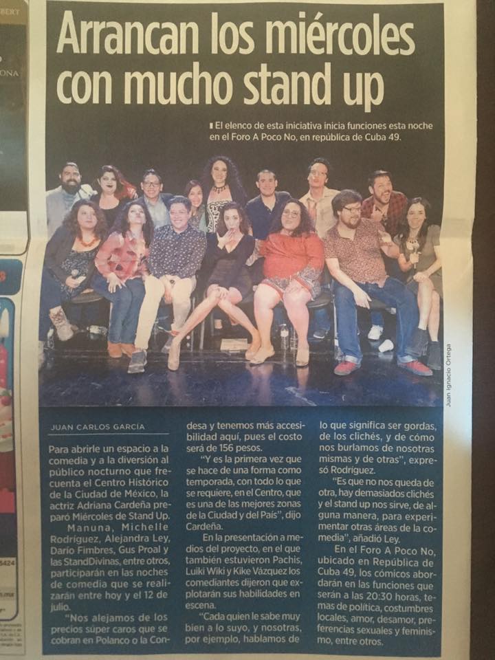 virimont_actriz's tweet photo. Arrancamos la primer temporada de stand up comedy en el Foro A Poco No! @StanDivinas @virimont_actriz    Pura Carcajada!! https://t.co/7nnqWnEd25