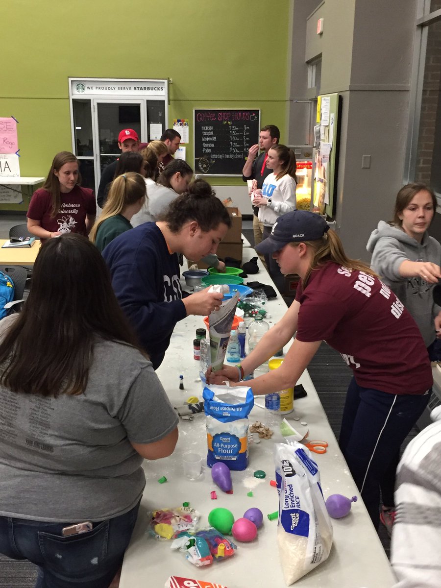 The ADAPT club making sensory jars for a Late Night @ SAU event! #SAUmission2017