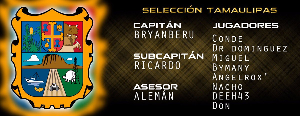 Les presentamos el rooster oficial para la @MxCopaCR, AH POR ELLOOS <a href="/SeleccionTamps/">SeleccionTampsCR</a>