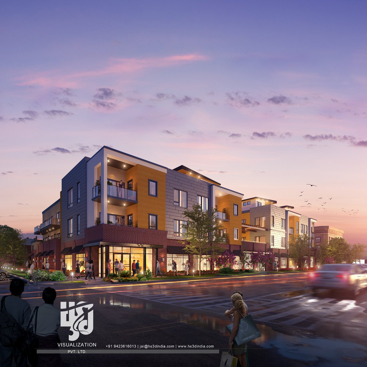 nirlepkaur_id's tweet photo. #ARCHDAILY #APARTMENT #EXTERIORDESIGN #archdesign #archilovers #architecture #archstudent #DUSKRENDERING #STREETVIEW #HS3DINDIA #CGI #NIGHT https://t.co/nAb9oM6Eg3