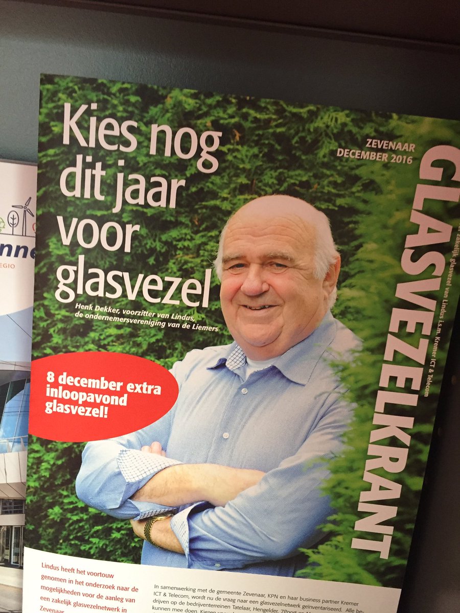 Ptrdbr's tweet photo. Bij @LINDUSLiemers voor @TechniekLiemers.. Helemaal met Henk eens wat betreft glasvezel! https://t.co/BGyOAKeLc5