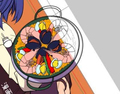 ラフの時はラーメン屋の予定だったのを見栄えの都合でスペインバルに… 