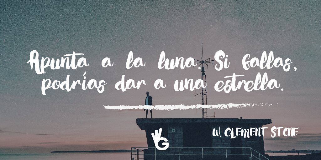 Apunta a la luna. Incluso si fallas, volarás entre las estrellas #FelizViernes #motivacion