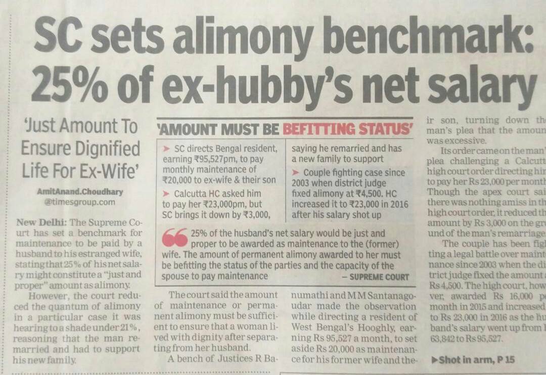 bedianudeep's tweet photo. @toi @TOIIndiaNews No benchmk hz been set by SC 4 #maintenance .B4 printing read d judgement clearly. Dont mislead ppl by twisting d facts. https://t.co/HItSwUptEU