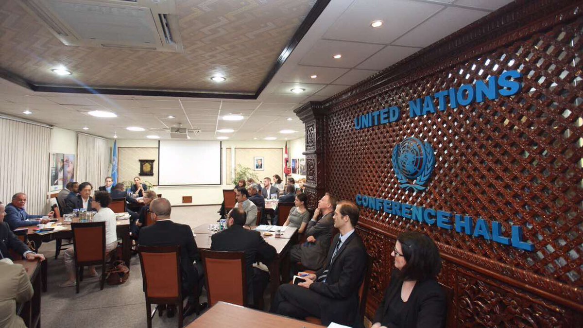 UN_Nepal's tweet photo. #HappeningNow #UNExeBoard members meet with the UN Country Team (UNCT)Nepal and are informed about current issues in #Nepal. #GlobalGoals https://t.co/AvQYLBYqmi